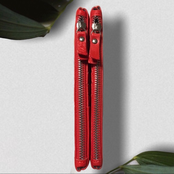 RONEN CHEN Claudia Wallet Genuine Red Leather - Picture 3 of 4